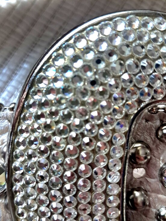 b.b. Simon Swarovski Crystal Encrusted Leather Belt Beautiful Preloved Condition main image 15